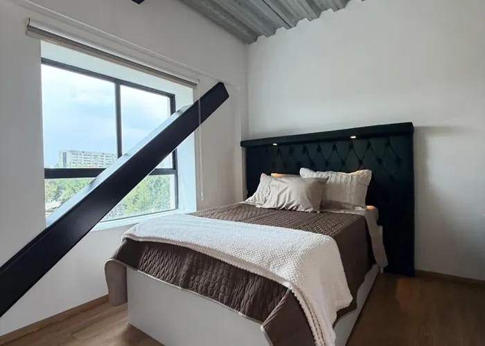 Stylish Loft Reforma,queen, Sofa Bed,twin Appartement